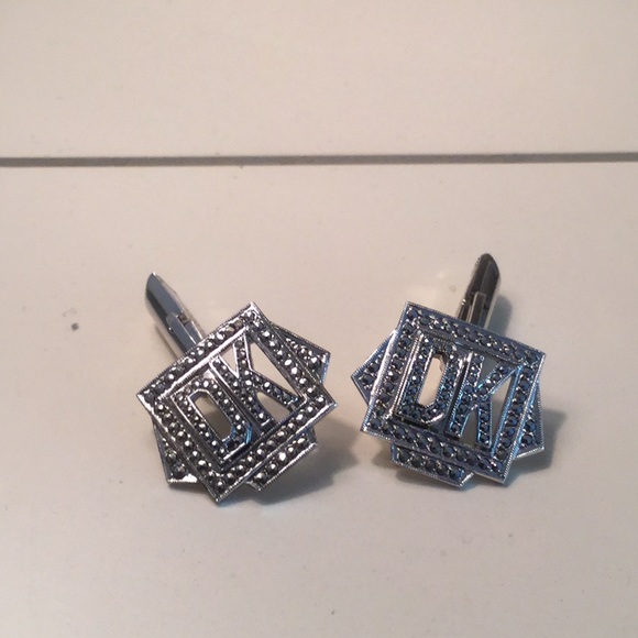 Kilmer & Davis Jewelry | Kimler Daniels Sterling Marcasite Cufflinks